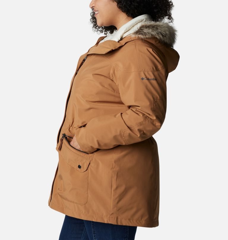 Women's Columbia Watson Lake Omni-Heat Infinity Interchange Insulated Jackets Light Brown | Plus Size CA-W8615